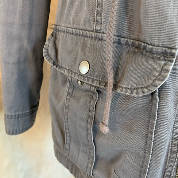 Grey Utility Jacket with Hood Zipper MOSSIMO - Picture 6 of 16